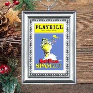 Monty Pythons Spamalot Broadway‎ Musical Playbill Christmas Tree Ornament